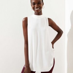 GREEN Loft Mock Neck Tunic Top XS